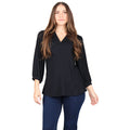 3/4 Sleeve Stand Collar Tunic