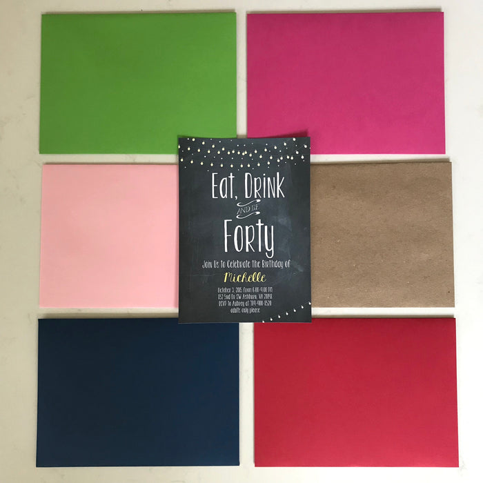 ADD ON ONLY* Upgrade to Colored Envelopes with My Order