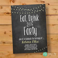 Adult Birthday Invitation