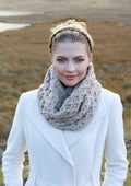 Aran Merino Wool Brown Snood