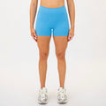 Azure No Front Seam High Rise Spandex Shorts