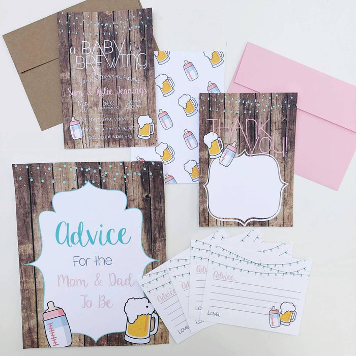 Baby is Brewing Shower Invite