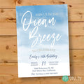 Personalized Beach birthday invite