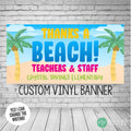 beach themed teacher appreciation banner