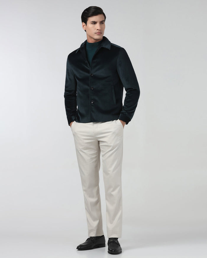 Beetle Solid Zipper Jacket - Haiku