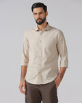 Beige Check Shirt - Nipon