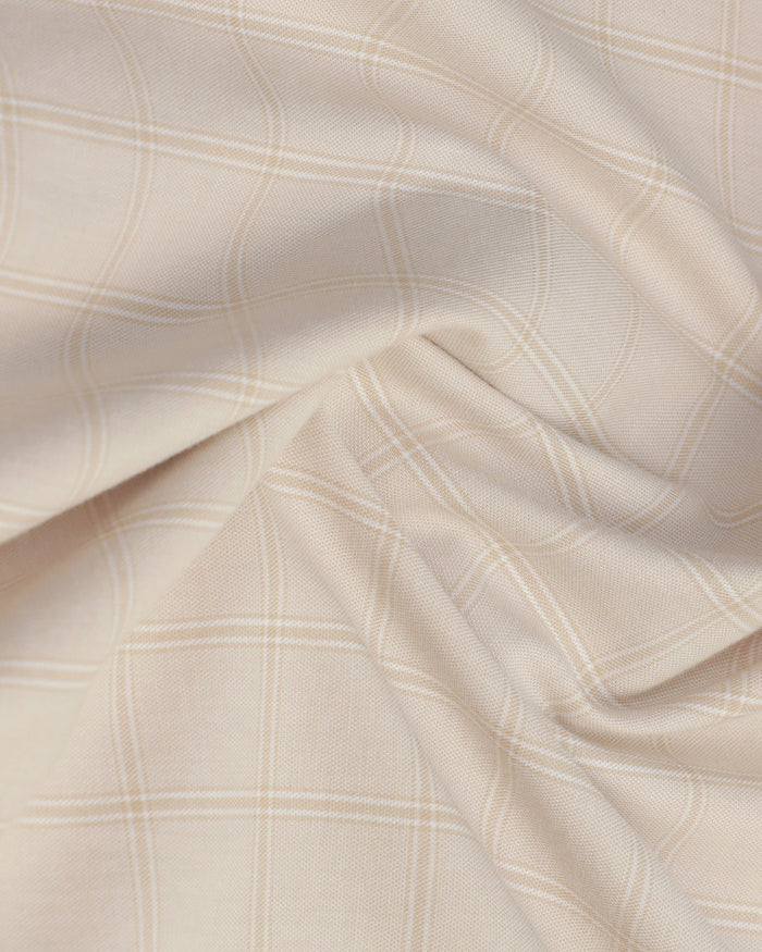Beige Check Shirt - Nipon