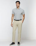 Beige TechPro Solid Trouser - Ashley