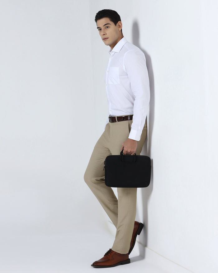 Beige Textured Trouser - Jona