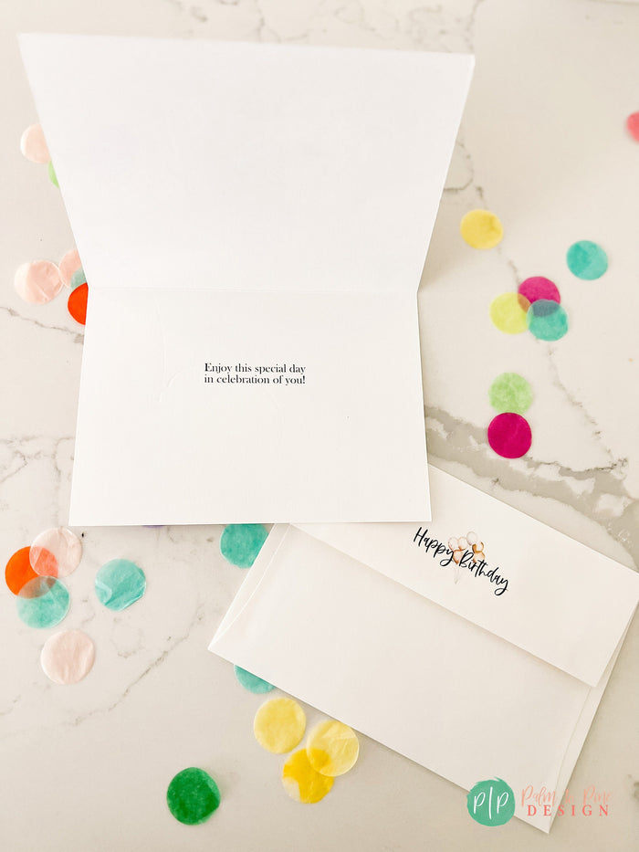 Black & Gold Birthday Card