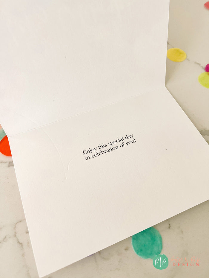 Black & Gold Birthday Card