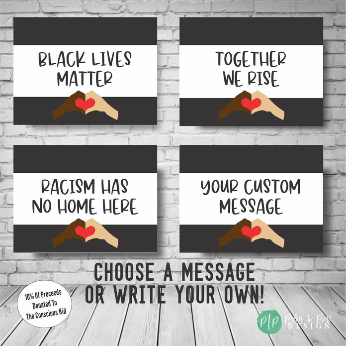 Black Lives Matter yard sign