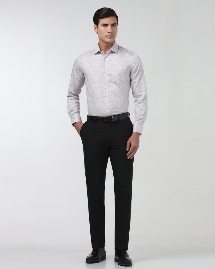 Black Solid Trouser - Landry