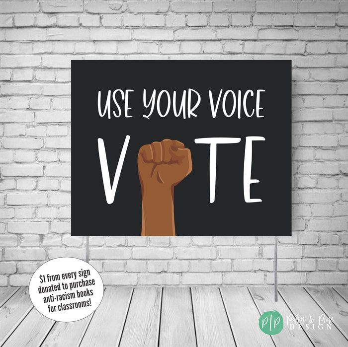 black votes matter yard sign