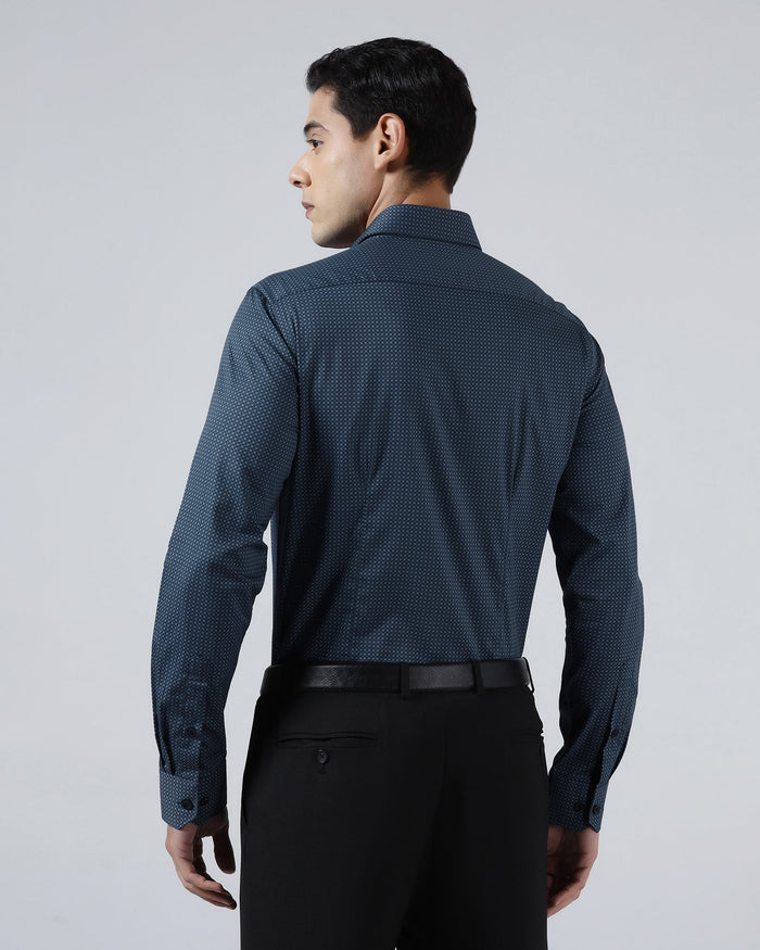 Blue Printed Shirt - Addo