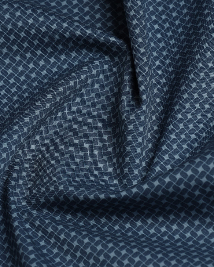 Blue Printed Shirt - Addo