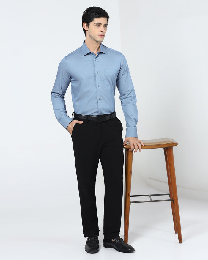 Blue Printed Shirt - Bylde