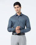 Blue Printed Shirt - Serote