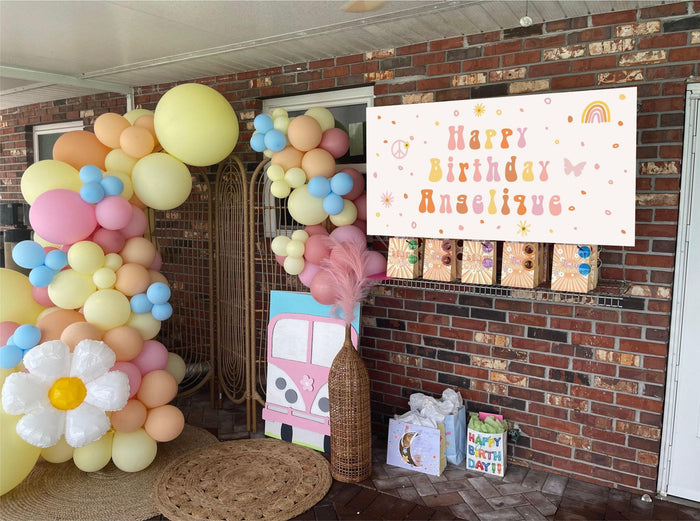 Groovy Birthday Banner