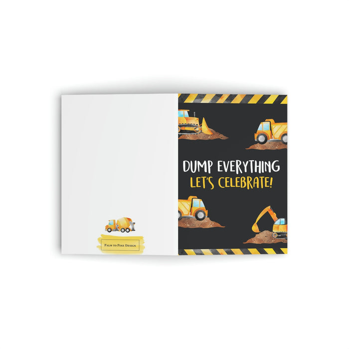 Boys Construction Birthday Card