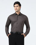 Brown Printed Shirt - Welkon