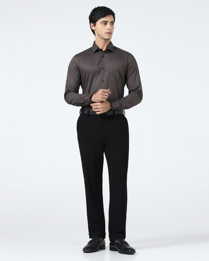 Brown Printed Shirt - Welkon
