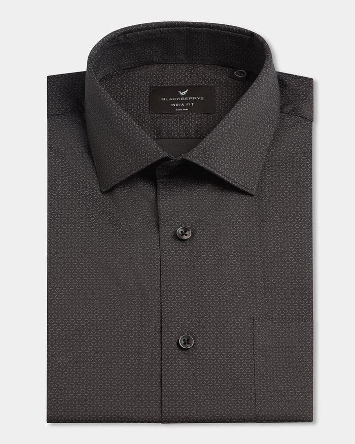 Brown Printed Shirt - Welkon