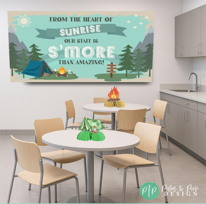 Camping Teacher Appreciation Week Banner
