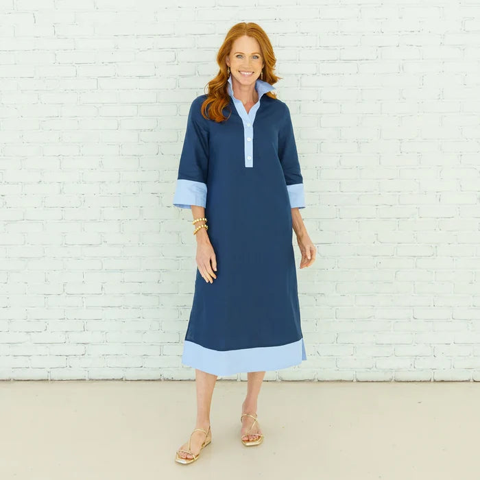 Carrie Long Dress Navy