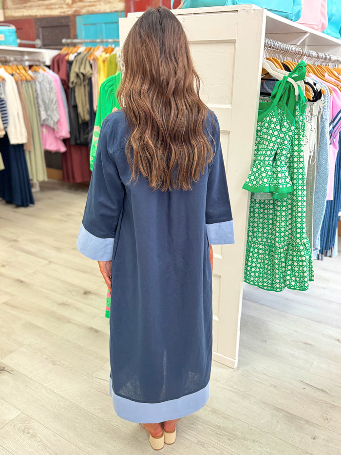 Carrie Long Dress Navy