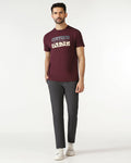 Charcoal Textured Khakis - Cratuso