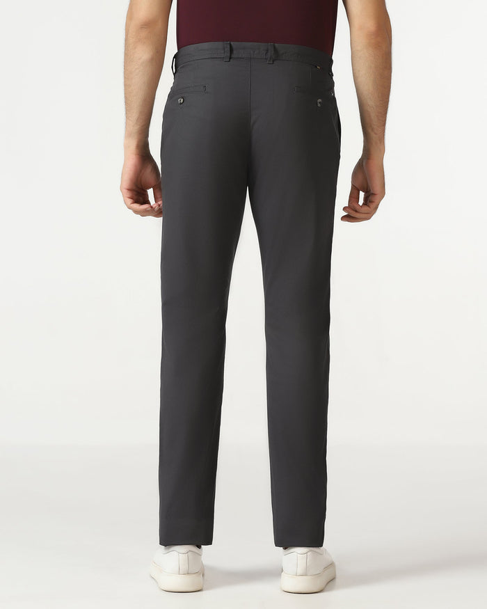 Charcoal Textured Khakis - Cratuso