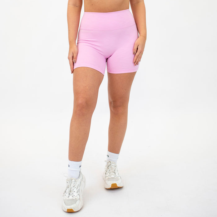 Pink Frosting No Front Seam High Rise Spandex Shorts