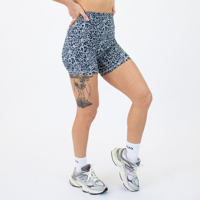 Ash Leopard Charge Short 5" - No Front Seam - Higher Rise by FLEO - 4
