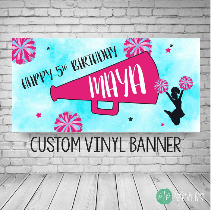 Cheerleading Birthday Banner
