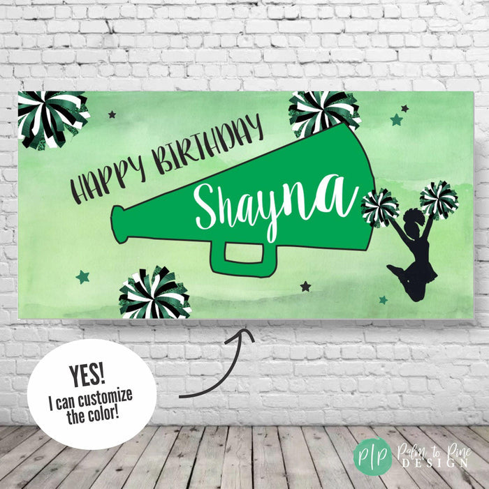 Cheerleading Birthday Banner