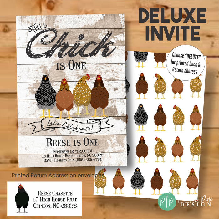 Chicken Birthday Invitation