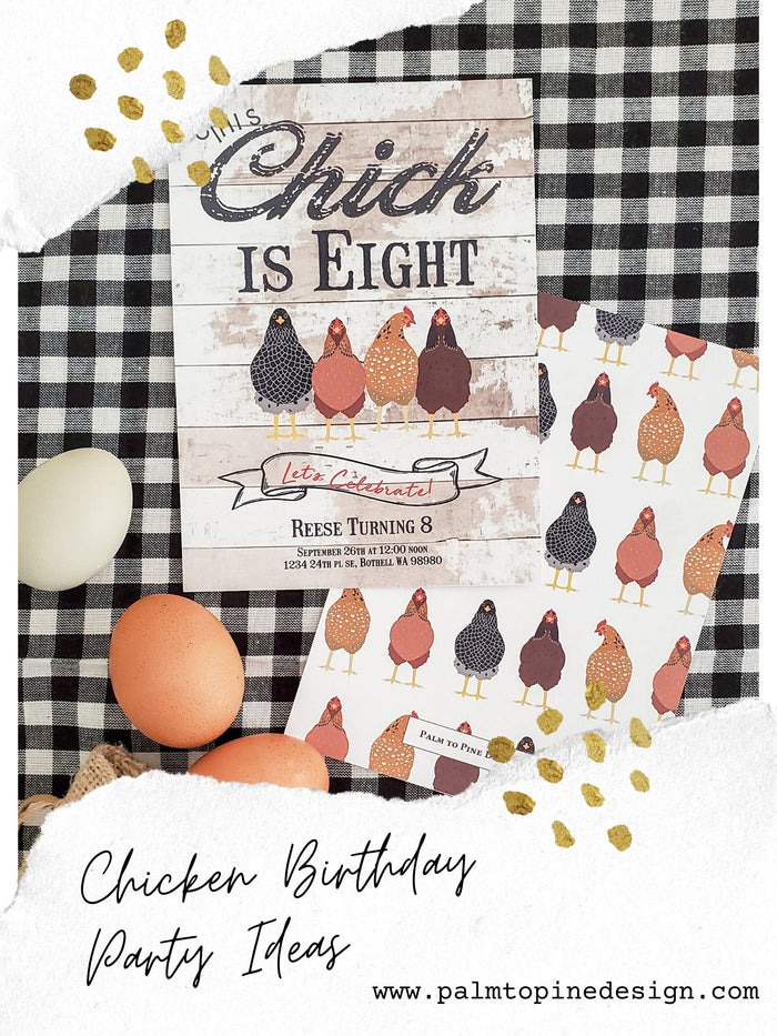 Chicken Birthday Invitation