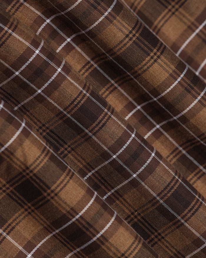 Chocolate Sauce Check Shirt - Yahiko
