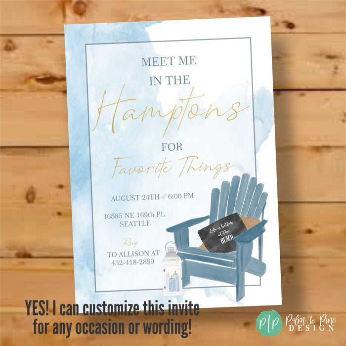 Coastal Birthday Invitation
