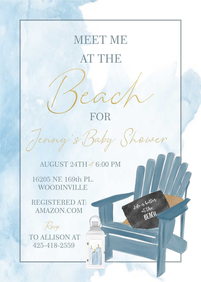 Coastal Birthday Invitation