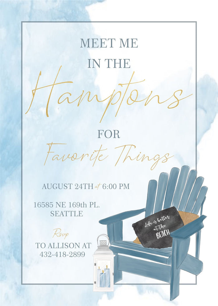 Coastal Birthday Invitation