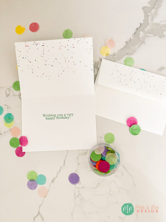 Confetti Polka Dot Birthday Card