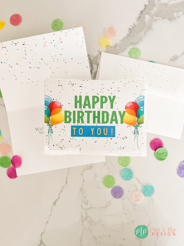 Confetti Polka Dot Birthday Card