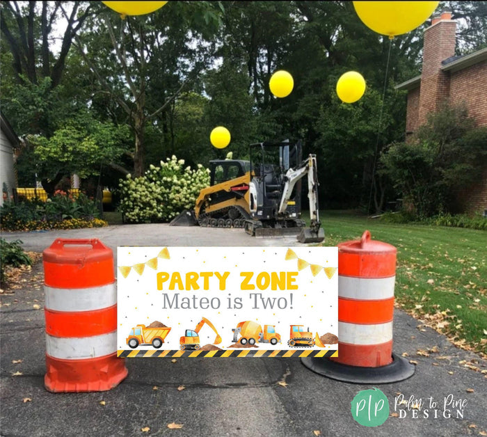 Construction Party Banner