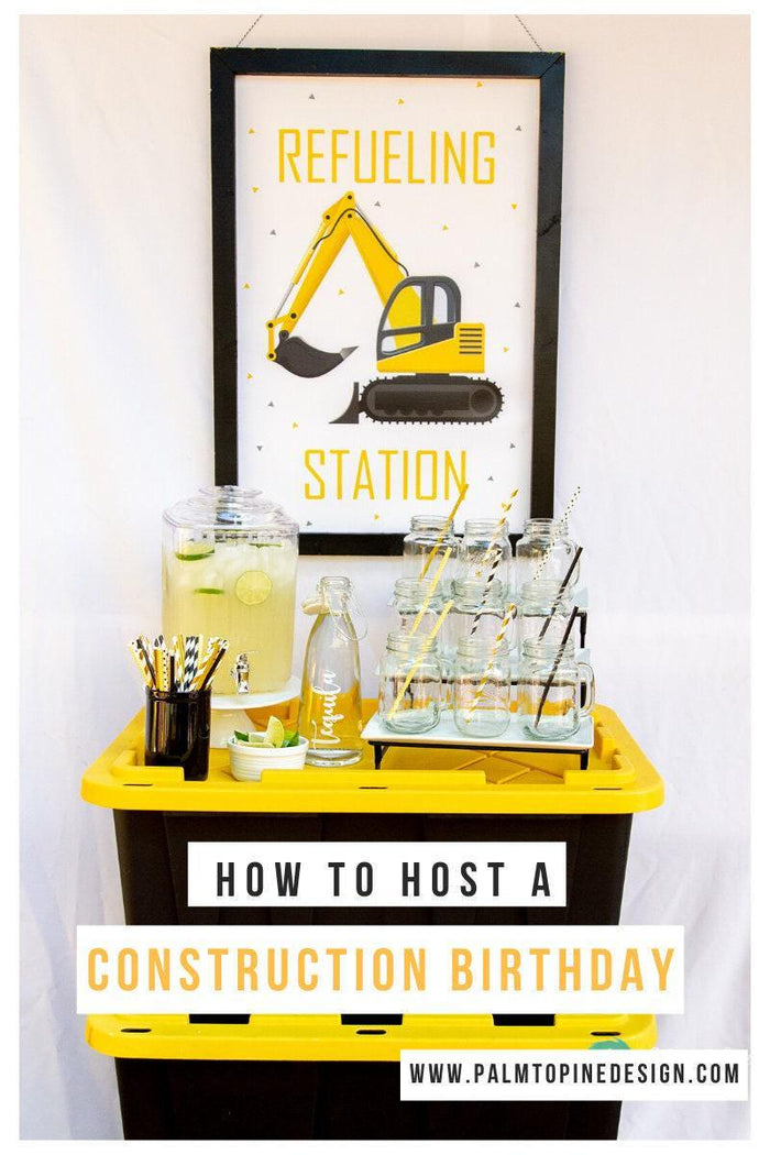 Construction Birthday Party Sign