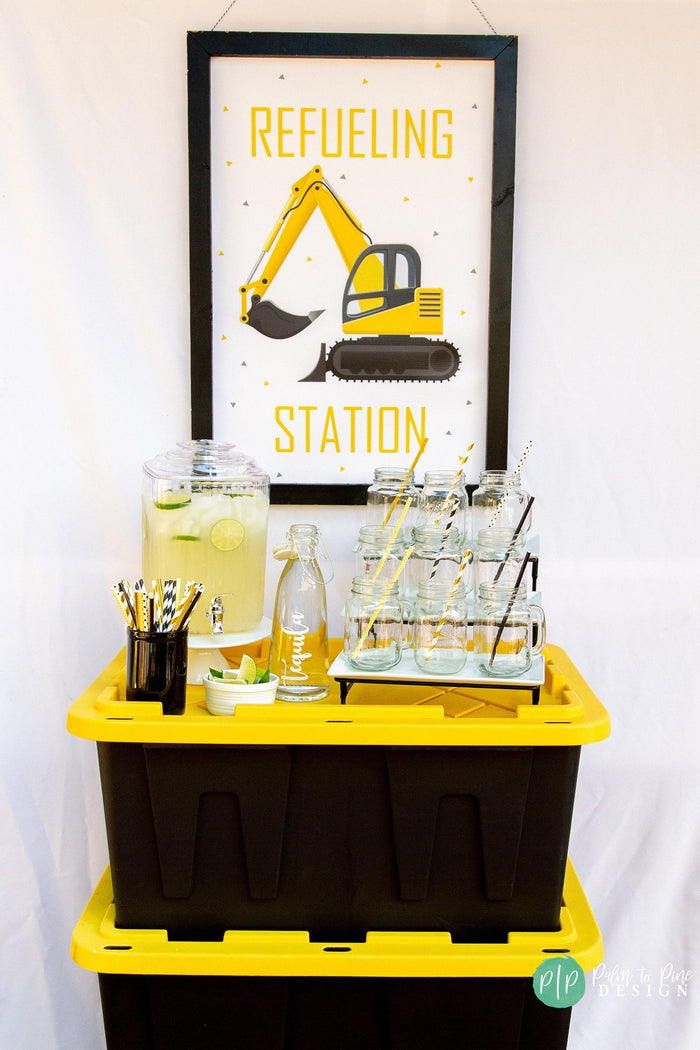 Construction Birthday Party Sign