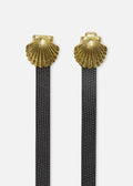 Coquillage Belt (Black Lizard)