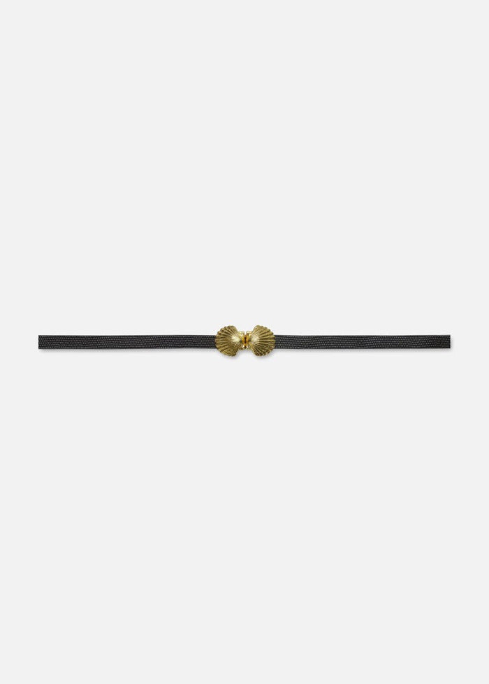 Coquillage Belt (Black Lizard)