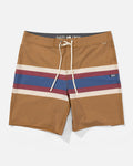 Crew Stripe Boardshort - Bronze Brown
